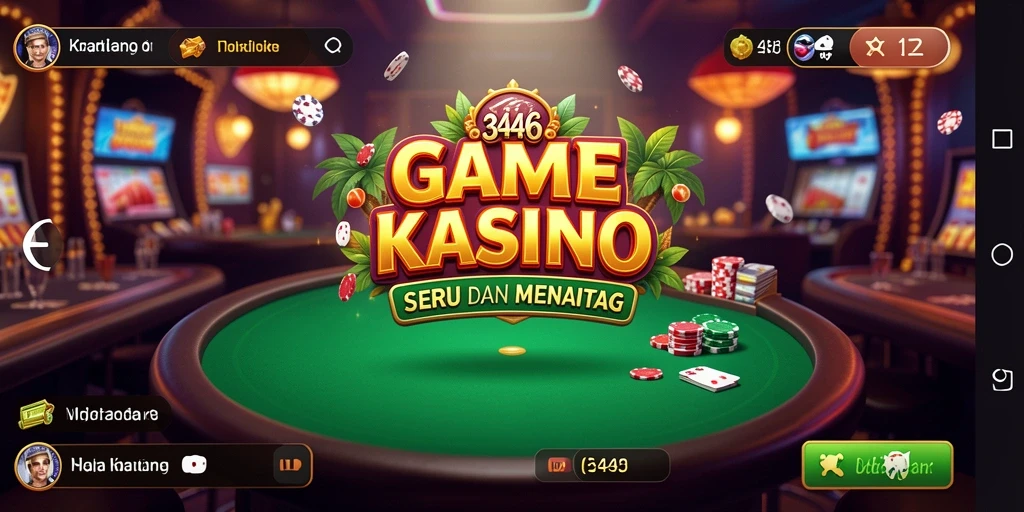 Tampilan gameplay Kasino yang menarik dan dinamis di 3446.