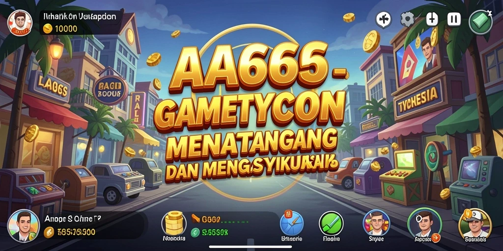 Screenshot utama AA666 menampilkan tindakan gameplay Tycoon yang menarik dan interaktif.