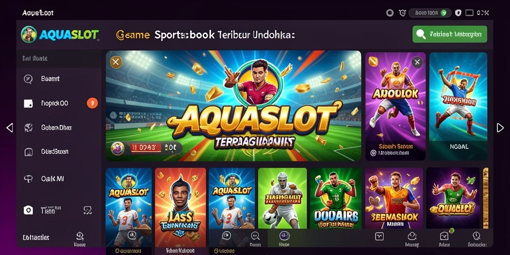 Tampilan game Sportsbook AQUASLOT dengan grafis menakjubkan.
