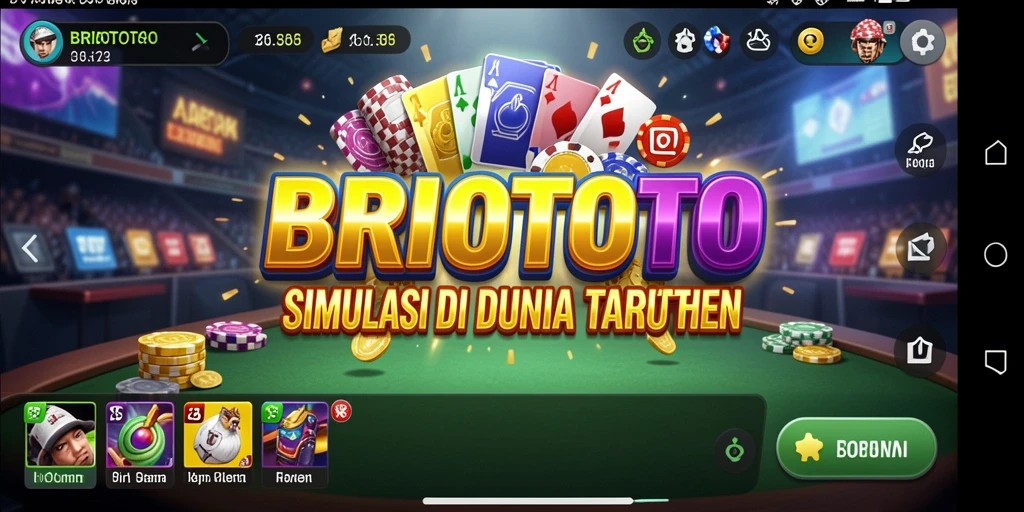 Tampilan menarik dan gameplay yang mengasyikkan di BRIOTOTO.