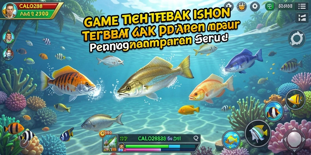 Tampilan gameplay seru dalam CALO288 dengan aksi menangkap ikan.