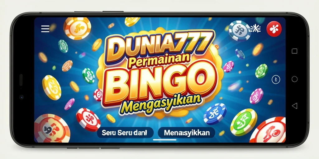 Tampilan menarik dari gameplay Bingo di DUNIA777.