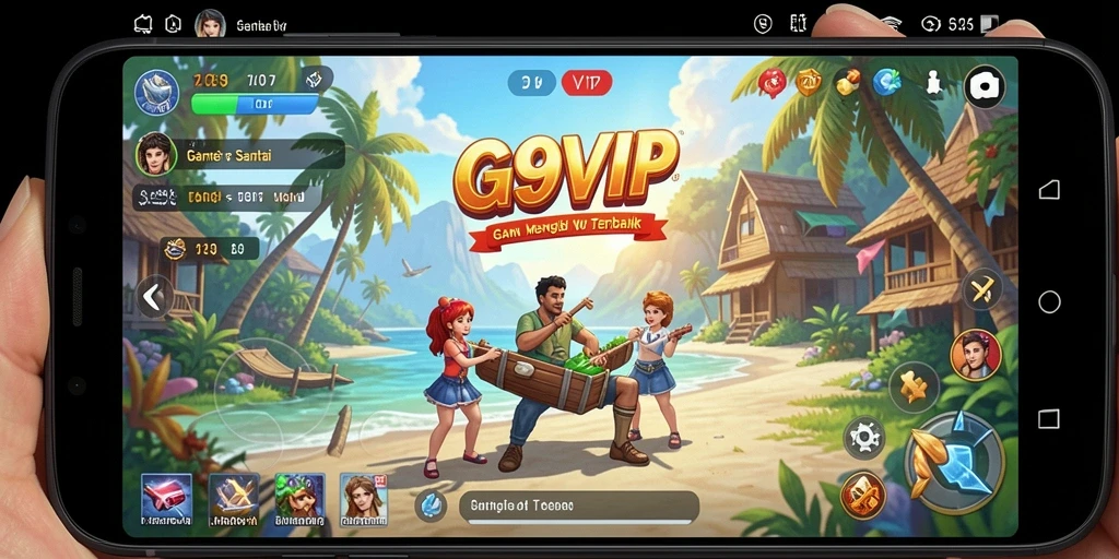 Tangkapan layar gameplay G9VIP yang penuh warna dan seru.