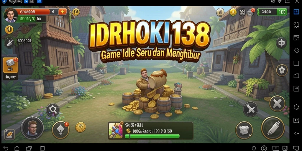 Tangkapan layar gameplay IDRHOKI138 yang menunjukkan kemajuan Idle.
