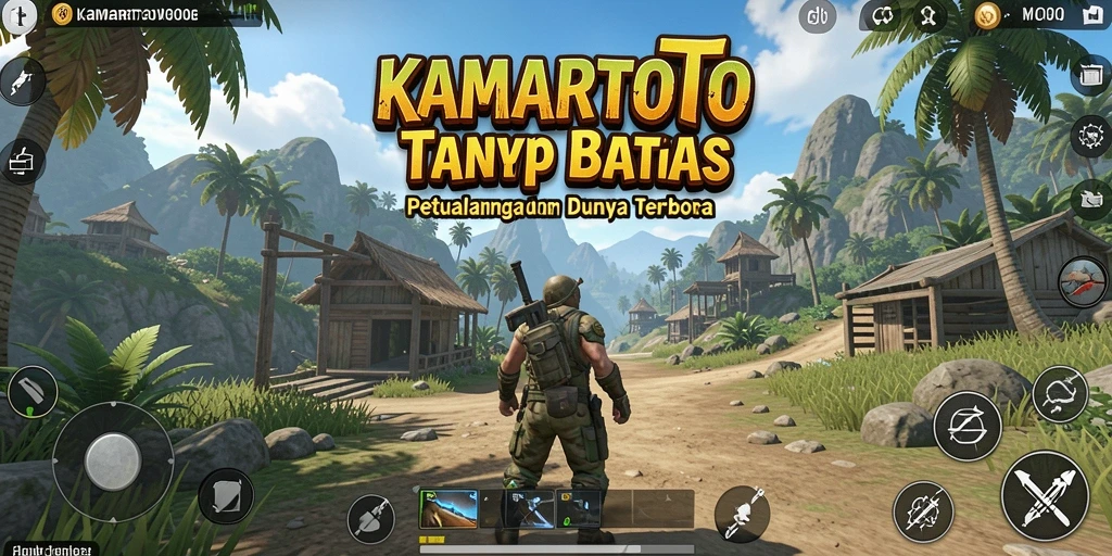 Screenshot gameplay KAMARTOTO menampilkan petualangan seru di dunia terbuka.