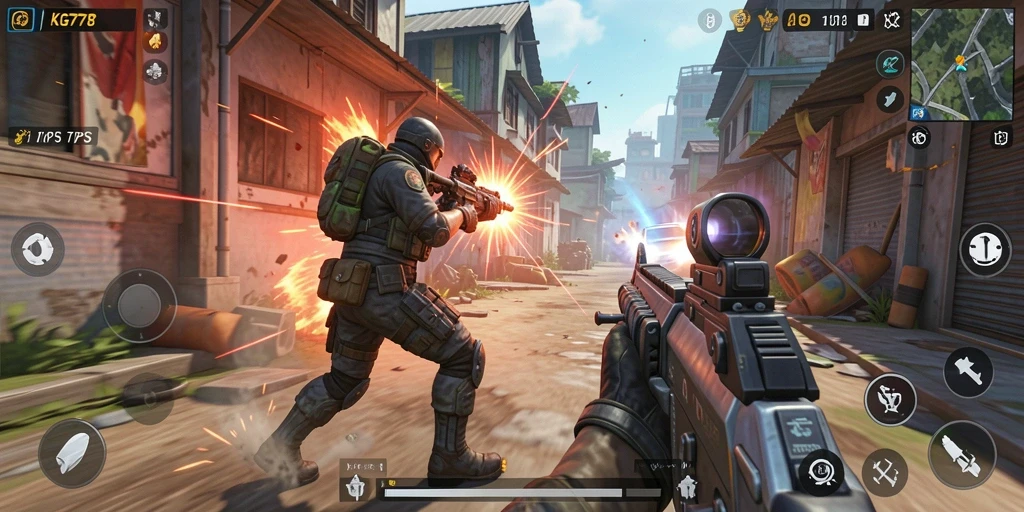 Screenshot gameplay KG778 yang menampilkan aksi seru TPS.