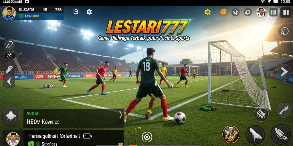 Tangkapan layar dari gameplay LESTARI777 yang mendebarkan dengan aksi olahraga yang seru.
