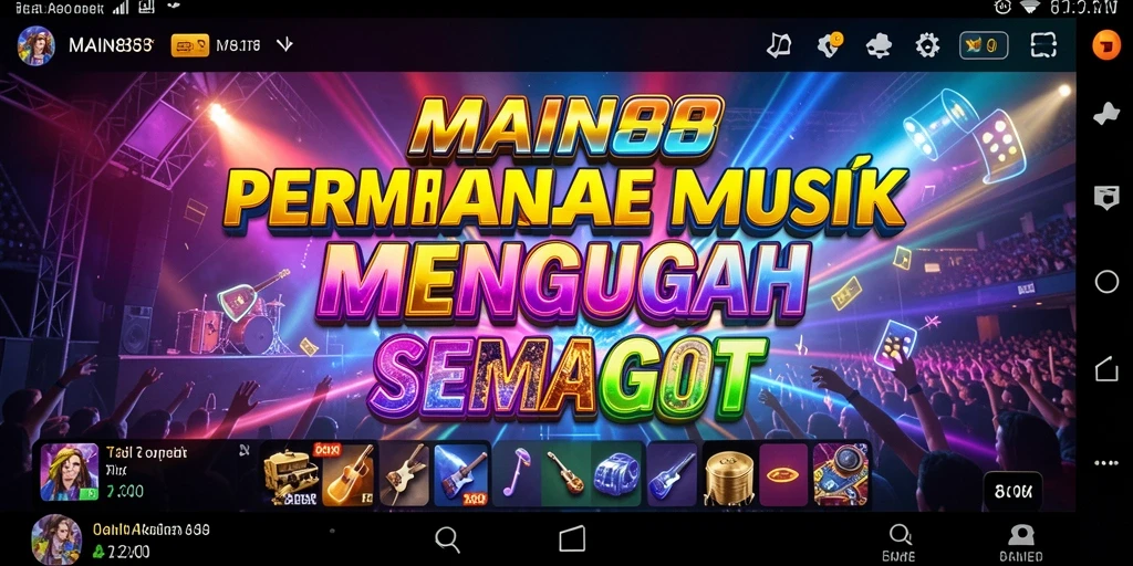 Screenshot utama MAIN88 menampilkan pemain yang bernyanyi dengan antusias.