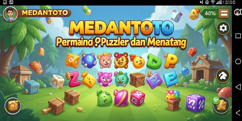 Tampilan gameplay MEDANTOTO yang menarik dan menantang.