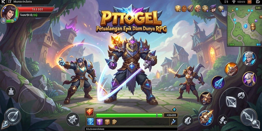 Tangkapan layar gameplay PTTOGEL menampilkan petualangan seru dalam dunia RPG.