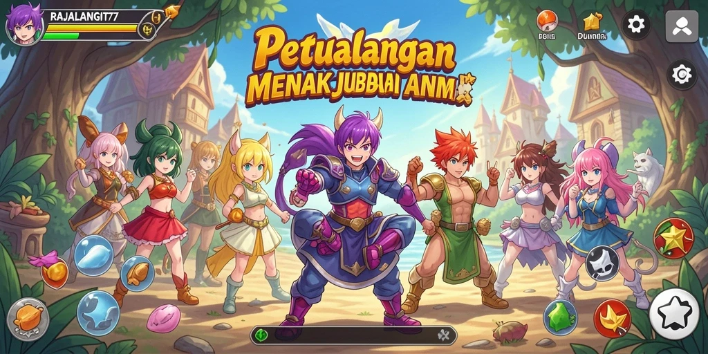 Screenshot RAJALANGIT77 menampilkan aksi seru dalam dunia Anime.