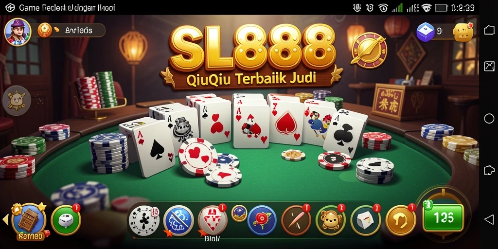 Tampilan gameplay QiuQiu yang seru dan interaktif.