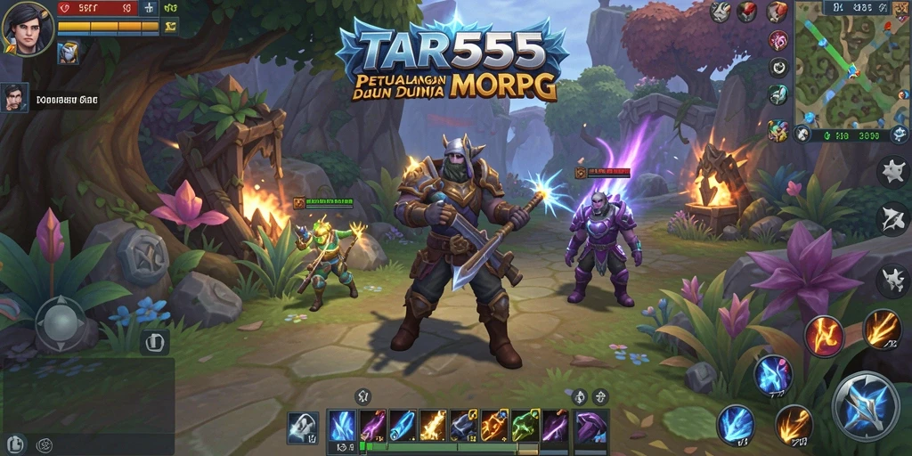 Tampilan gameplay TAR555 yang menakjubkan dalam dunia MMORPG.