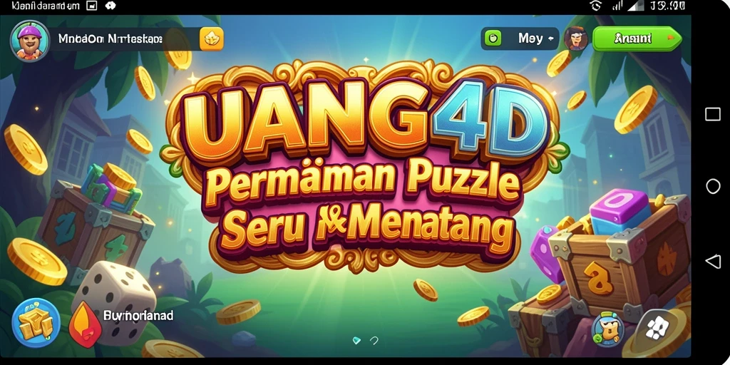 Tampilan gameplay UANG4D dengan teka-teki menarik.