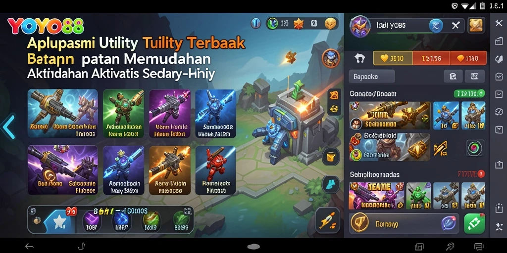 Tampilan antarmuka YOYO88 yang user-friendly dan informatif.